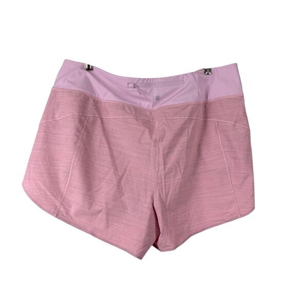 Athleta NWT Run With It Textured Short 3.5" Size 2X Running Shorts Pink Stretch - Picture 6 of 12